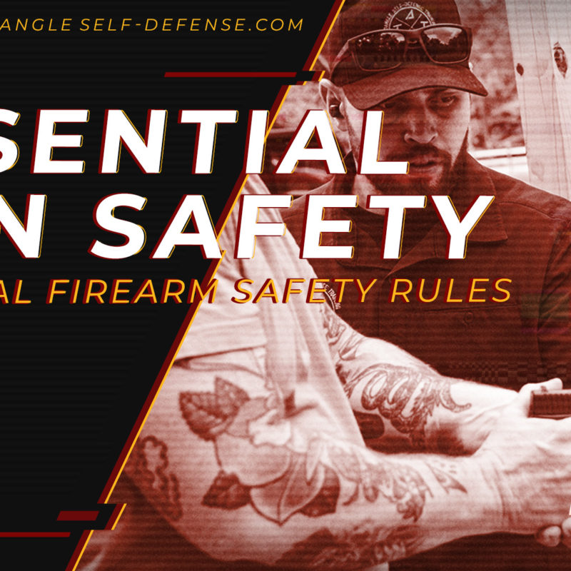 Firearms instructor teaching the firearm safety rules to new students