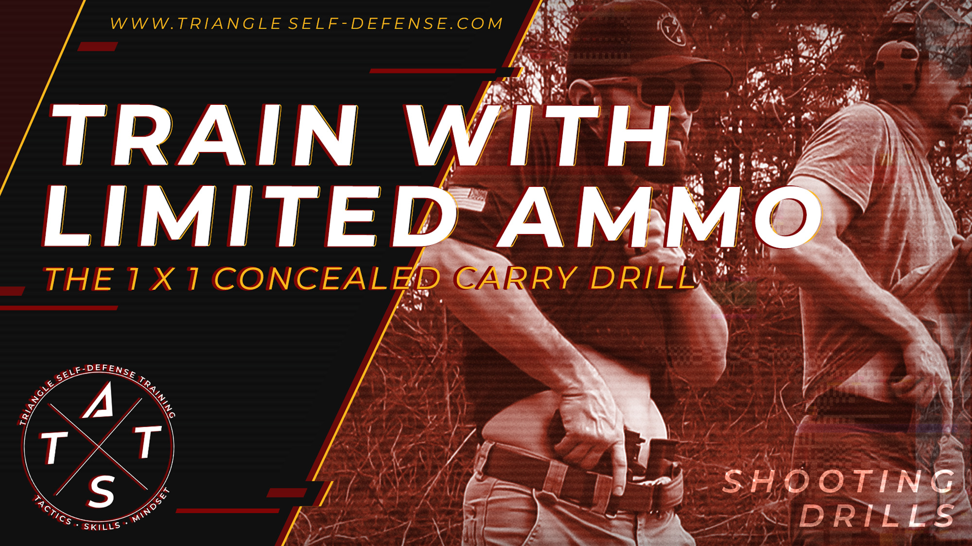 Train with limited ammo and try the 1 x 1 concealed carry drill